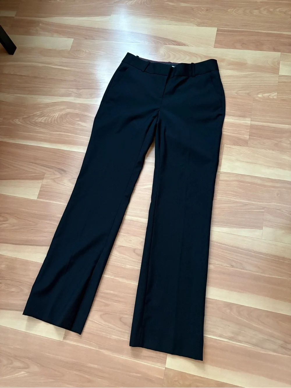 J. Crew NEW Black 100% Wool Hutton Trouser Pants Size 2P Business Casual Career